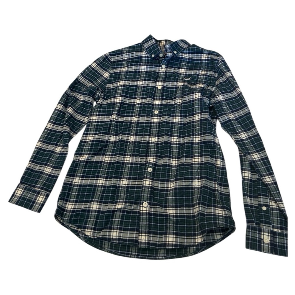 Vineyard Vines NWT tower ridge whale shirt button down plaid long sleeve shirt